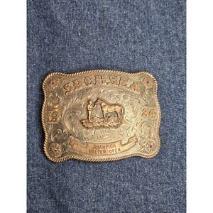 1984 Broken Horn SDCHSEA Champion Halter Open Belt Buckle